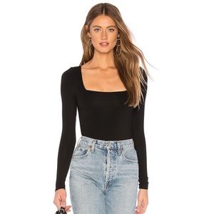 NWOT Superdown AI Black Long Sleeve Bodysuit size M Medium